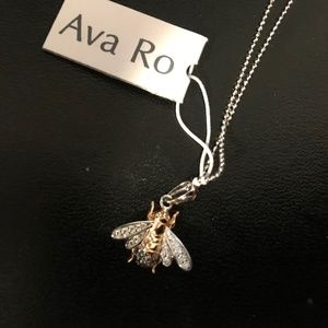 Ava Ro Sterling Silver Bee Fly Insect 